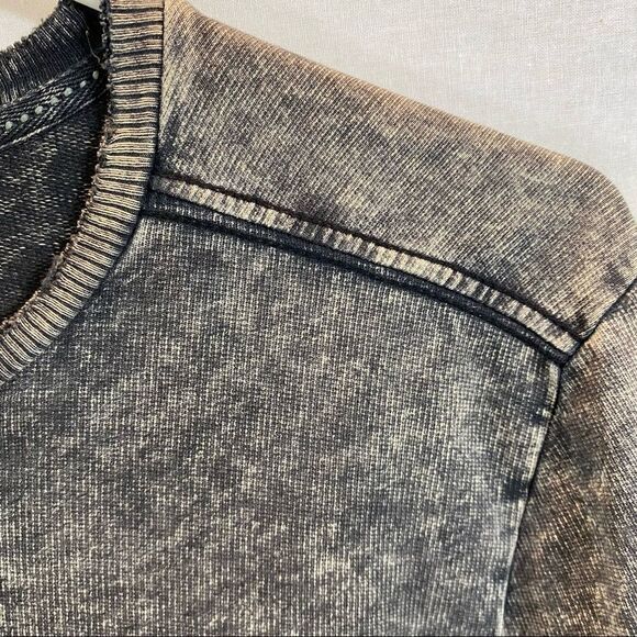 Decree Brand Mens Small Black Mineral‎ Wash Sweatshirt Size Small - Picture 5 of 9